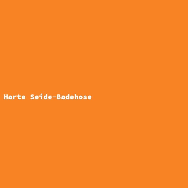 Harte Seide-Badehose